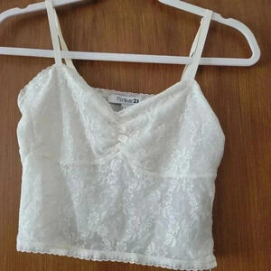 Forever 21 Lace Crop Top Size L